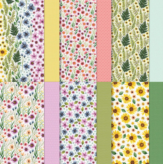 Floral Impressions | 12x12 DSP | Retired | Full Packet | Stampin' Up!