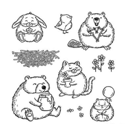 Fluffiest Friends | Retired Cling Mount Stamp Set | Stampin' Up!