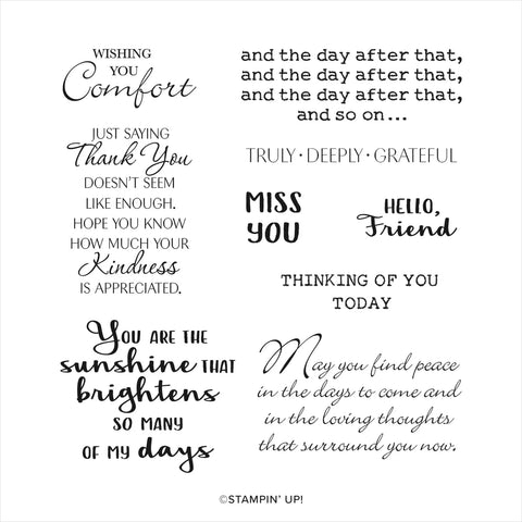 Hope You Know | Retired Cling Mount Stamp Set | Stampin' Up!