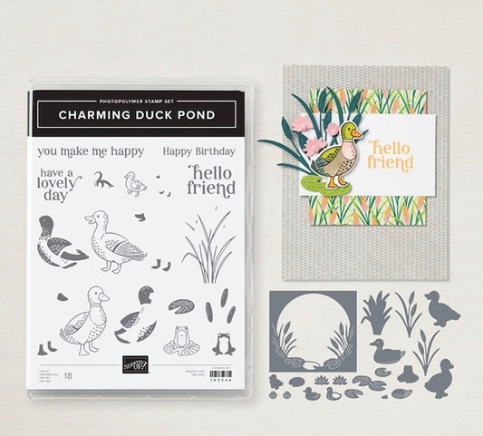 Charming Duck Pond Bundle | Retired Photopolymer Mount Stamp Set and Dies | Stampin' Up!
