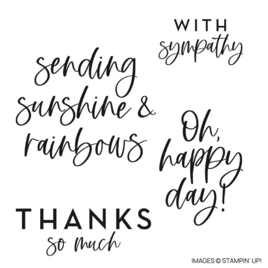 Kindest Expressions | Retired Cling Mount Stamp Set | Stampin' Up!