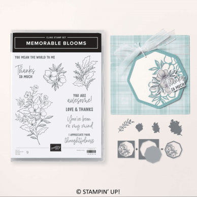 Memorable Blooms Bundle | Retired Photopolymer Mount Stamp Set and Dies | Stampin' Up!