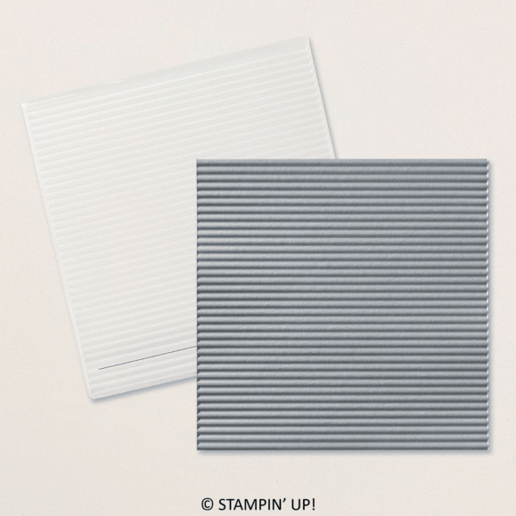 Mini-Corrugated 3D Embossing Folder | Retired Embossing Folder | Stampin' Up!