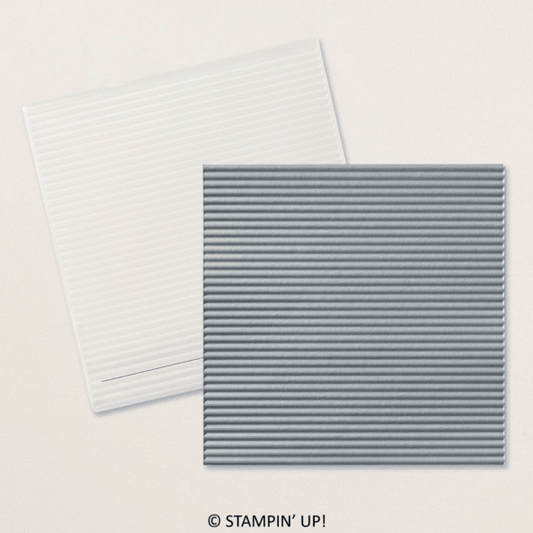Mini-Corrugated 3D Embossing Folder | Retired Embossing Folder | Stampin' Up!
