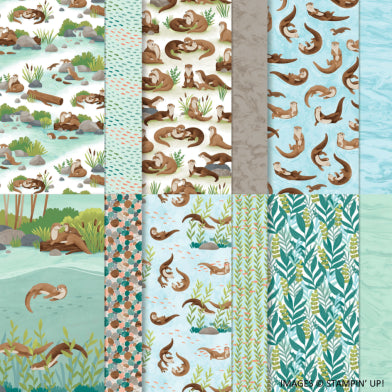 Otterly Adorable DSP Share | 6 Sheets - Card Front Size | Stampin' Up!