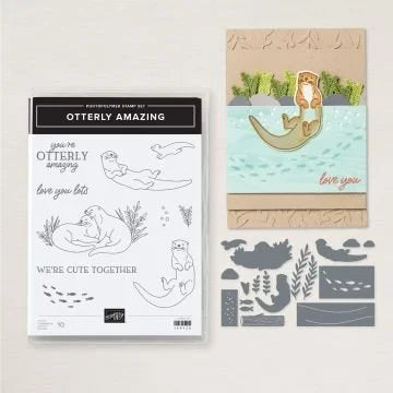 Otterly Amazing Bundle | Retired Photopolymer Mount Stamp Set and Dies | Stampin' Up!