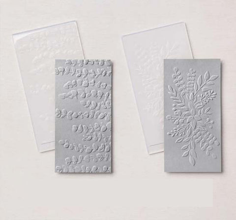 Elegant Eucalyptus 3D Embossing Folder (Set 2) | Retired Embossing Folder | Stampin' Up!