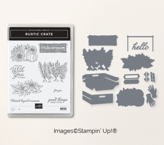 Rustic Crate Bundle | Retired Photopolymer Mount Stamp Set and Dies | Stampin' Up!