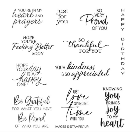 So Sincere | Retired Cling Mount Stamp Set | Stampin' Up!
