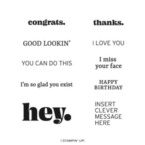 Saying Hey | Retired Photopolymer Stamp Set | Stampin' Up!