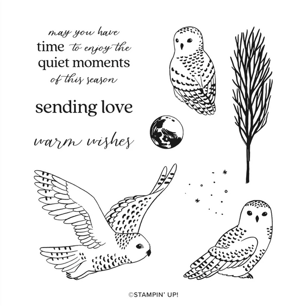 Winter Owls | Retired Cling Mount Stamp Set | Stampin' Up!