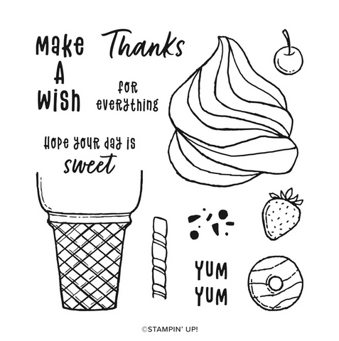 Ice Cream Swirl | Retired Photopolymer Stamp Set | Stampin' Up!