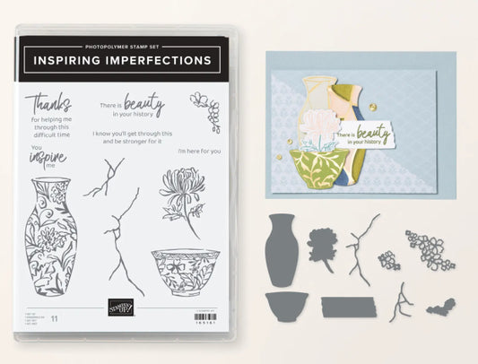 Inspiring Imperfections Bundle | Retired Photopolymer Mount Stamp Set and Dies | Stampin' Up!