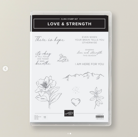 Love & Strength | Retired Cling Mount Stamp Set | Stampin' Up!