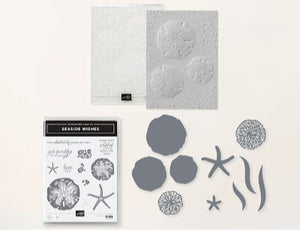 Seaside Wishes Bundle | Retired Photopolymer Mount Stamp Set, 3D Folder and Dies | Stampin' Up! (Copy)