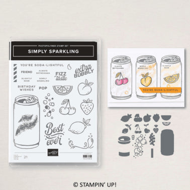 Simply Sparkling Bundle | Retired Photopolymer Mount Stamp Set and Dies | Stampin' Up!