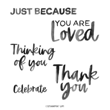 Softly Said | Retired Cling Mount Stamp Set | Stampin' Up!