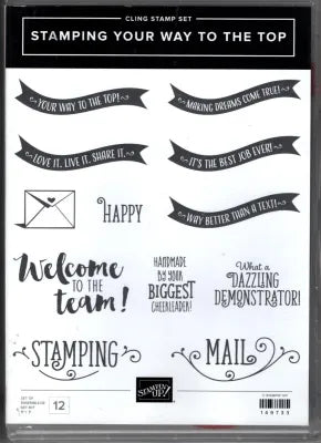 Stamping Your Way to the Top | Retired Cling Mount Stamp Set | Stampin' Up!