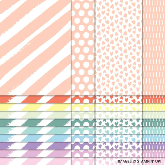 Subtles DSP (2023 Design) | 10 Sheets | Retired Paper | Stampin' Up!