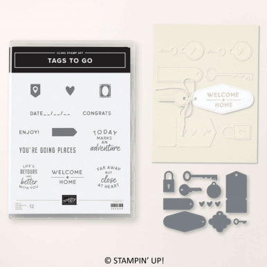 Tags to Go Patch Bundle | Retired Cling Mount Stamp Set and Dies | Stampin' Up!