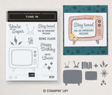 Tune In Bundle | Retired Photopolymer Mount Stamp Set and Dies | Stampin' Up!