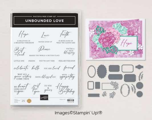 Unbounded Love Bundle | Retired Photopolymer Mount Stamp Set and Dies | Stampin' Up!
