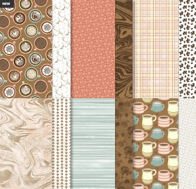 Latte Love DSP Share | 6 Sheets - Card Front Size | Stampin' Up!