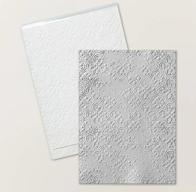 Distressed Tile 3D Embossing Folder | Retired Embossing Folder | Stampin' Up!