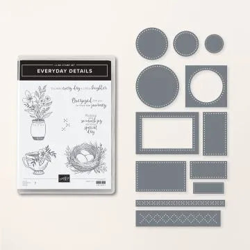 Everyday Details Bundle | Retired Cling Mount Stamp Set and Dies | Stampin' Up!