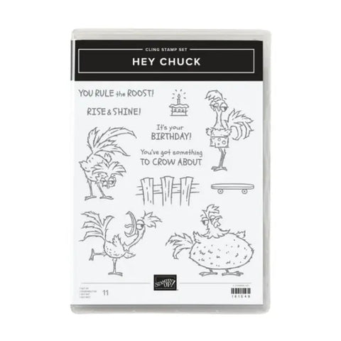 Hey Chuck | Retired Cling Mount Stamp Set | Stampin' Up!