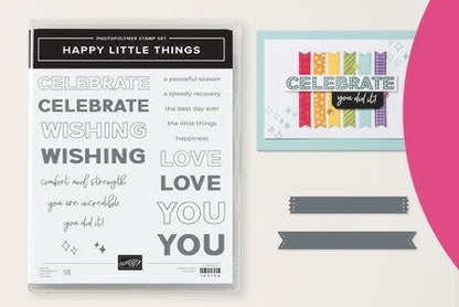 Happy Little Things| BUNDLE | Retired Photopolymer Stamp Set and Dies | Stampin' Up!