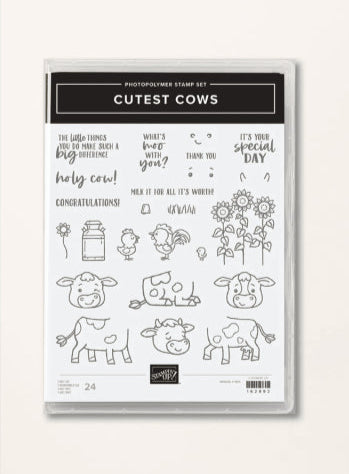 Cutest Cows | Retired Photopolymer Stamp Set | Stampin' Up!