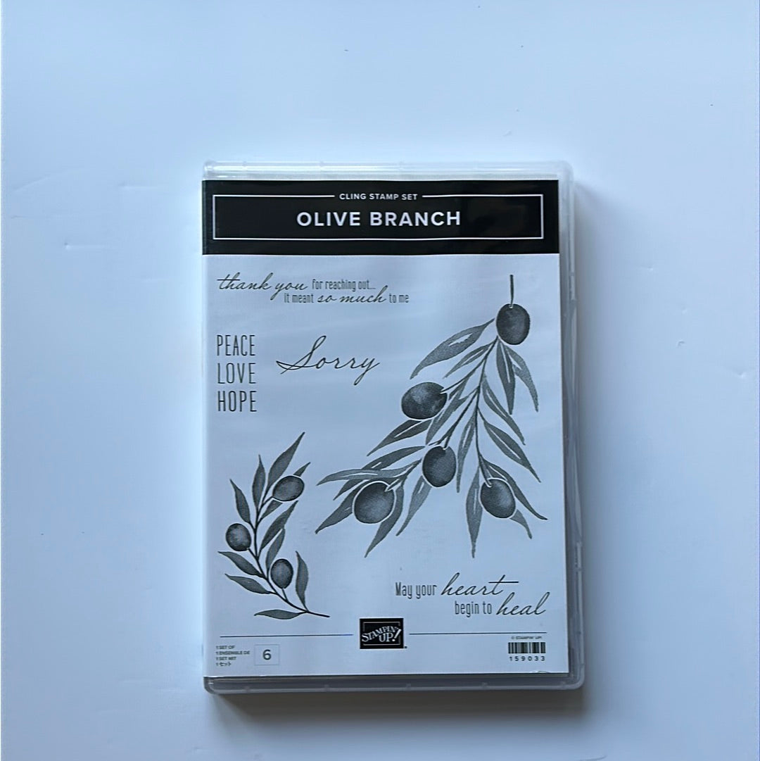 Olive Branch | Retired Cling Mount Stamp Set | Stampin' Up!