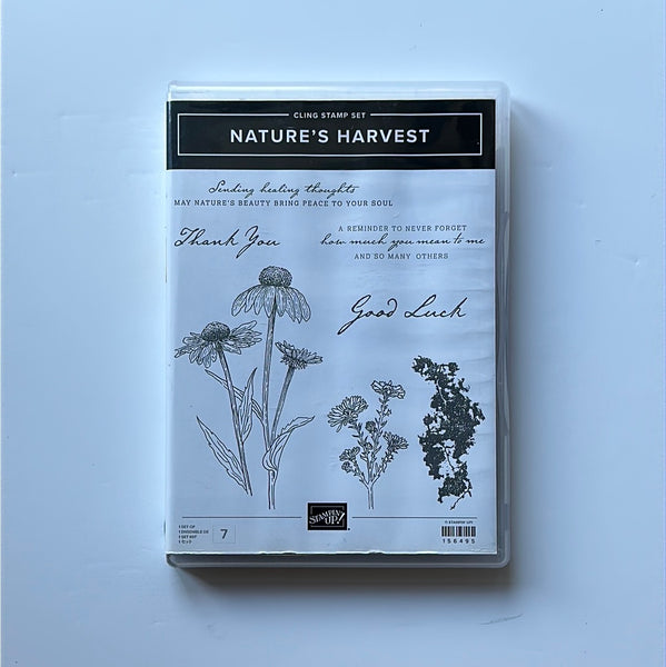 Nature's Harvest | Retired Cling Mount Stamp Set | Stampin' Up!