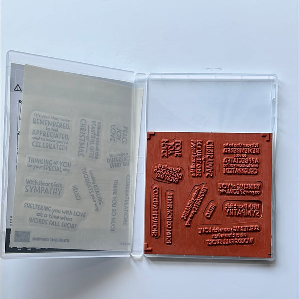 Inspired Thoughts | Retired Cling Mount Stamp Set | Stampin' Up!