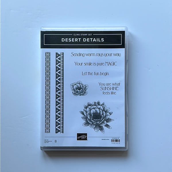 Desert Details | Retired Cling Mount Stamp Set | Stampin' Up!