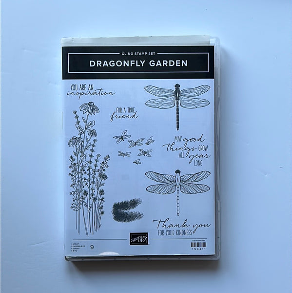 Dragonfly Garden | Retired Cling Mount Stamp Set | Stampin' Up!