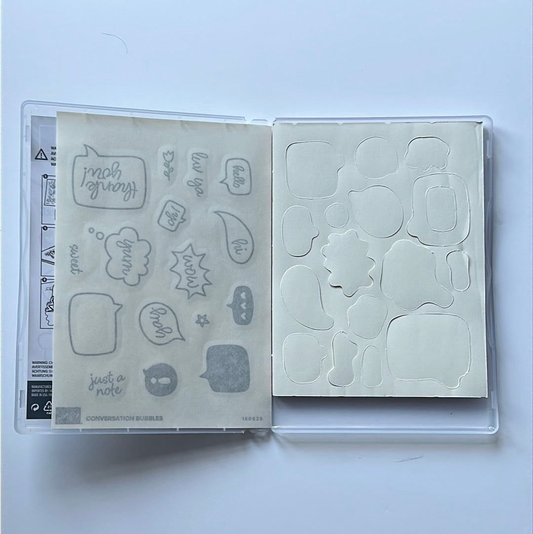 Conversation Bubbles | Retired Cling Mount Stamp Set | Stampin' Up!