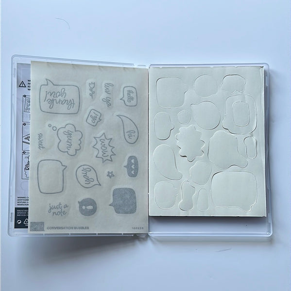 Conversation Bubbles | Retired Cling Mount Stamp Set | Stampin' Up!