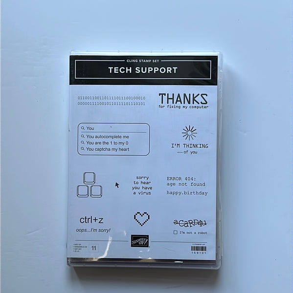 Tech Support | Retired Cling Mount Stamp Set | Stampin' Up!