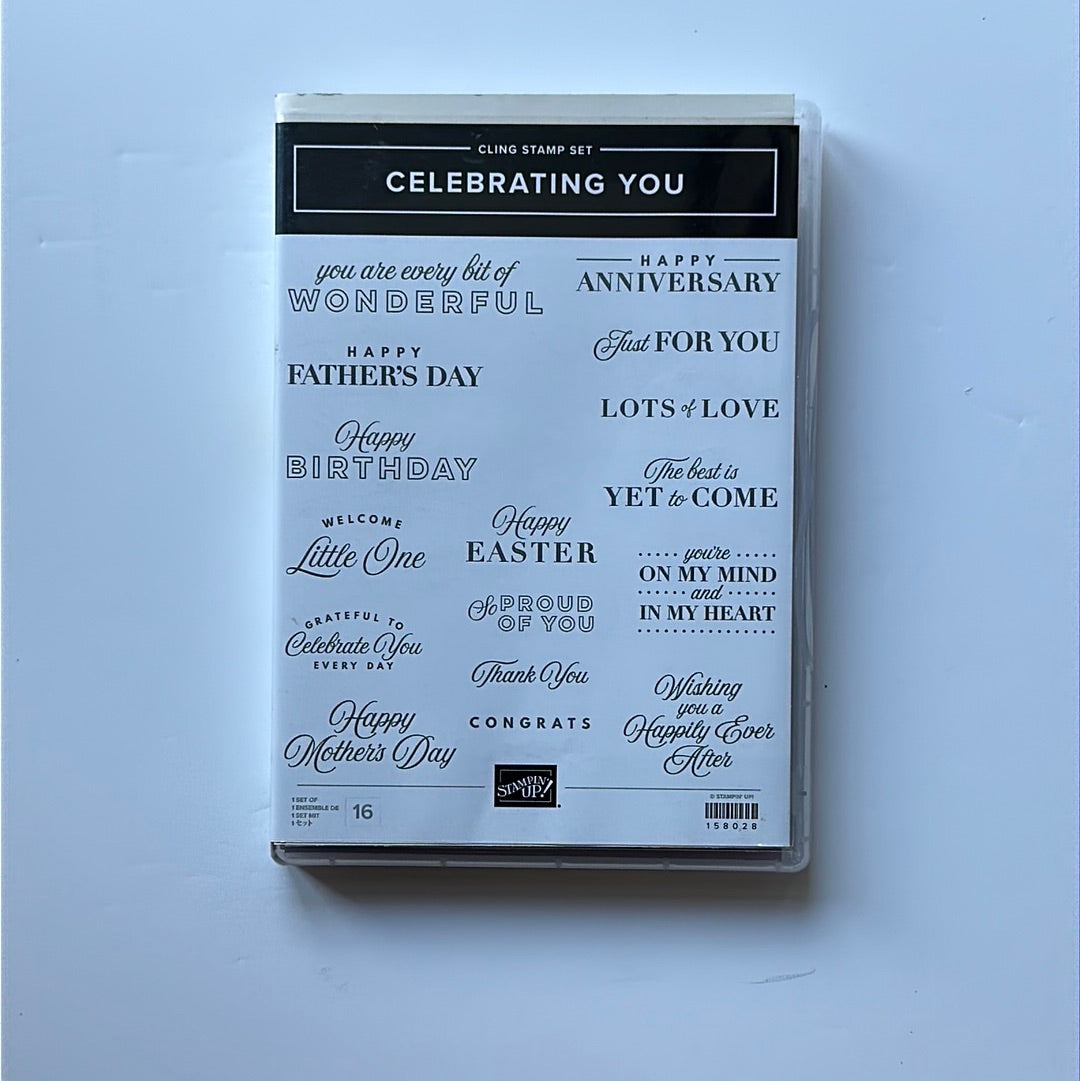 Celebrating You | Retired Cling Mount Stamp Set | Stampin' Up!