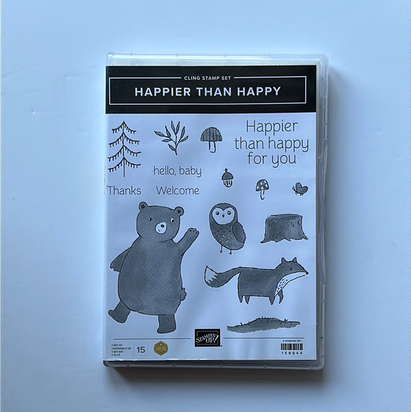 Happier than Happier | Retired Cling Mount Stamp Set | Stampin' Up!