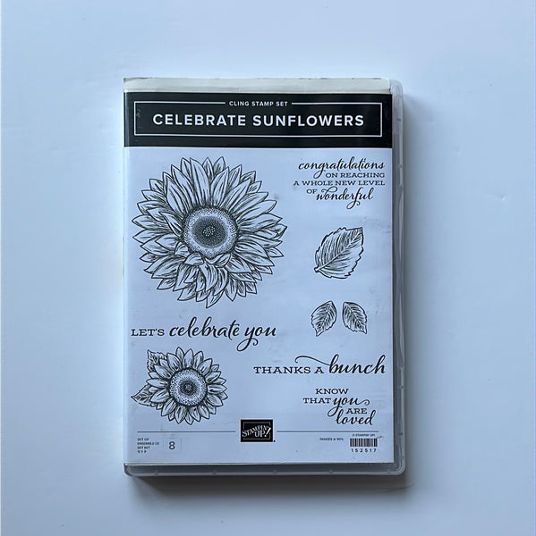 Celebrate Sunflowers | Retired Cling Mount Stamp Set | Stampin' Up!