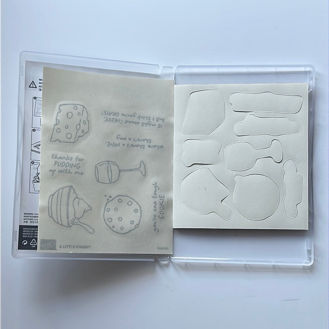 A Little Cheesy | Retired Cling Mount Stamp Set | Stampin' Up!