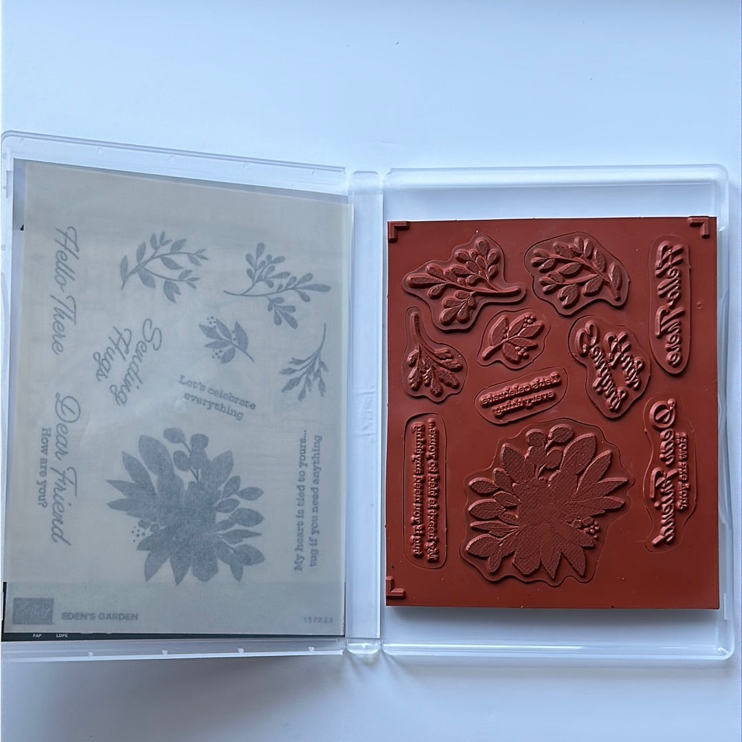 Eden's Garden | Retired Cling Mount Stamp Set | Stampin' Up!