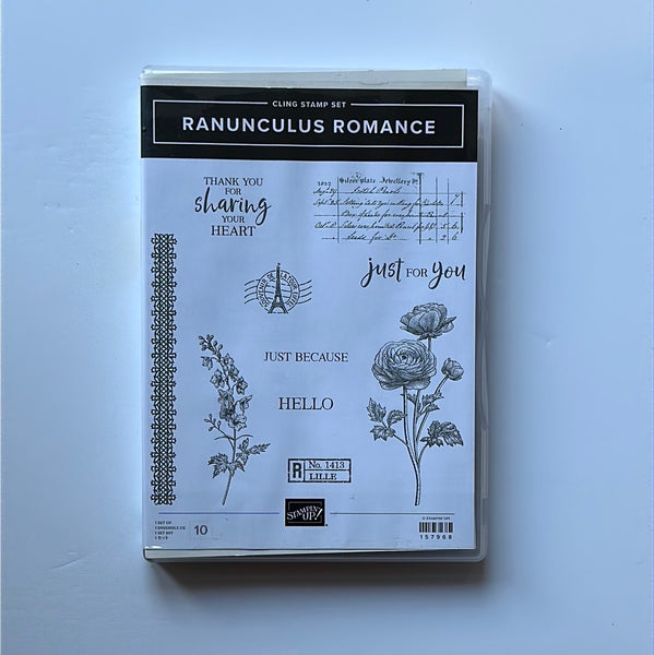 Ranunculus Romance | Retired Cling Mount Stamp Set | Stampin' Up!