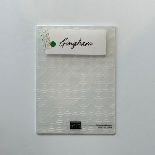 Gingham Embossing Folder | Retired Embossing Folder | Stampin' Up!