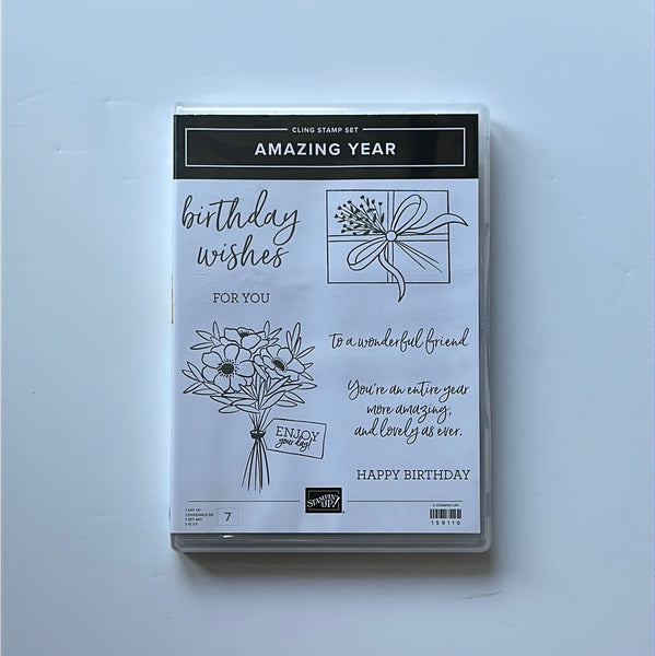 Amazing Year | Retired Cling Mount Stamp Set | Stampin' Up!