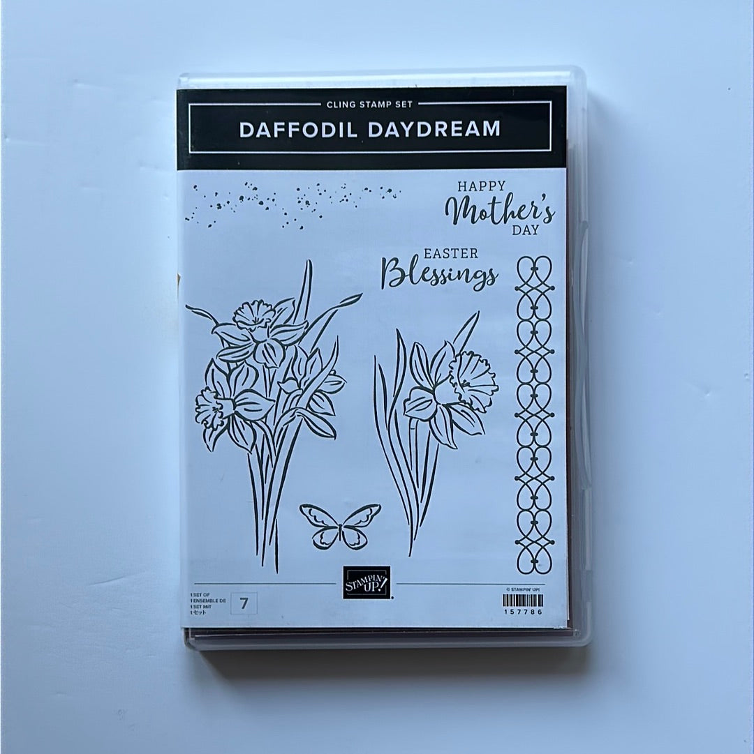 Daffodil Daydream | Retired Cling Mount Stamp Set | Stampin' Up!