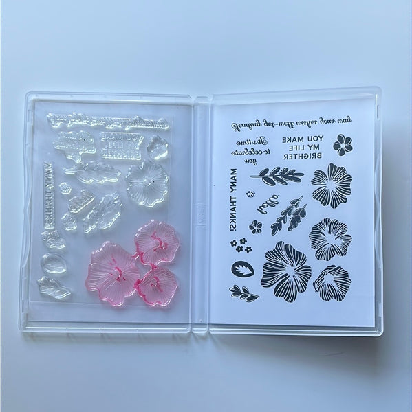 Heavenly Hollyhocks | Retired Photopolymer Stamp Set | Stampin' Up!